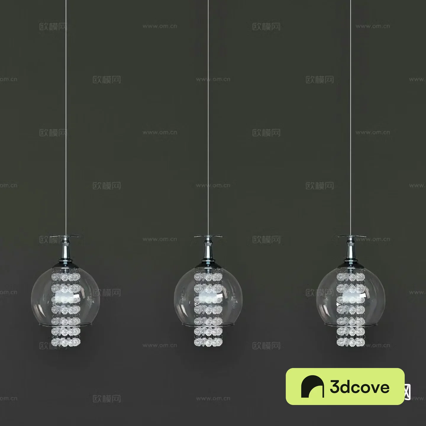 Bedside small chandelier