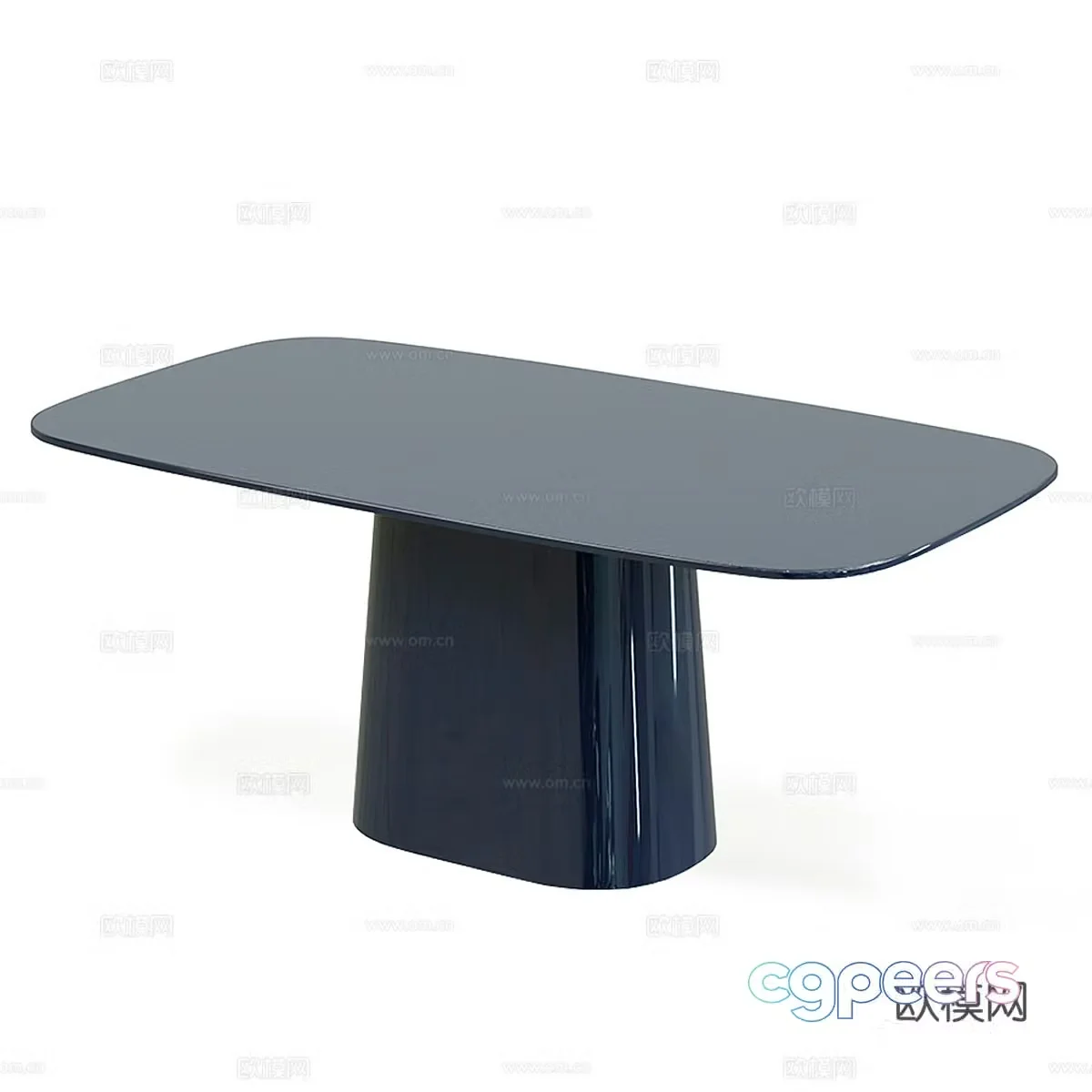 Modern Tamamm acrylic dining table 3d model