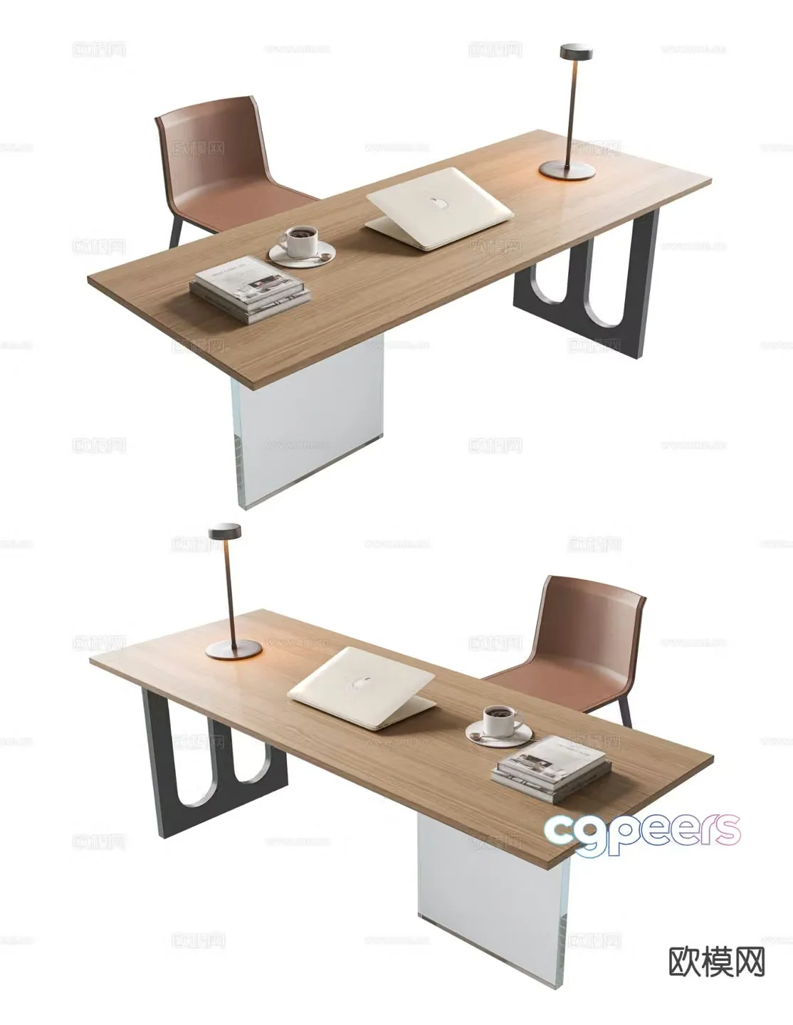 Modern desk chair 3d model