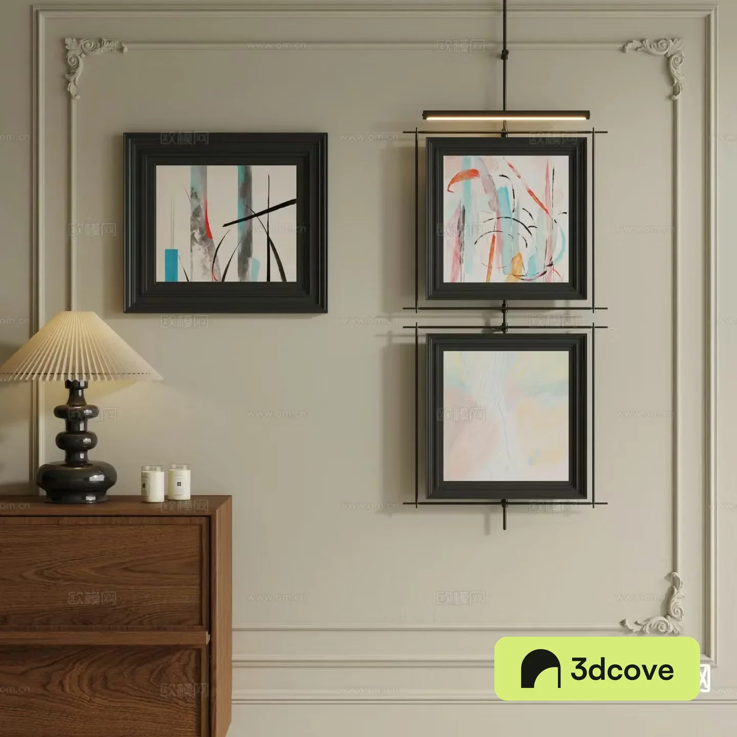 Medieval style hanging painting combination painting decorative painting