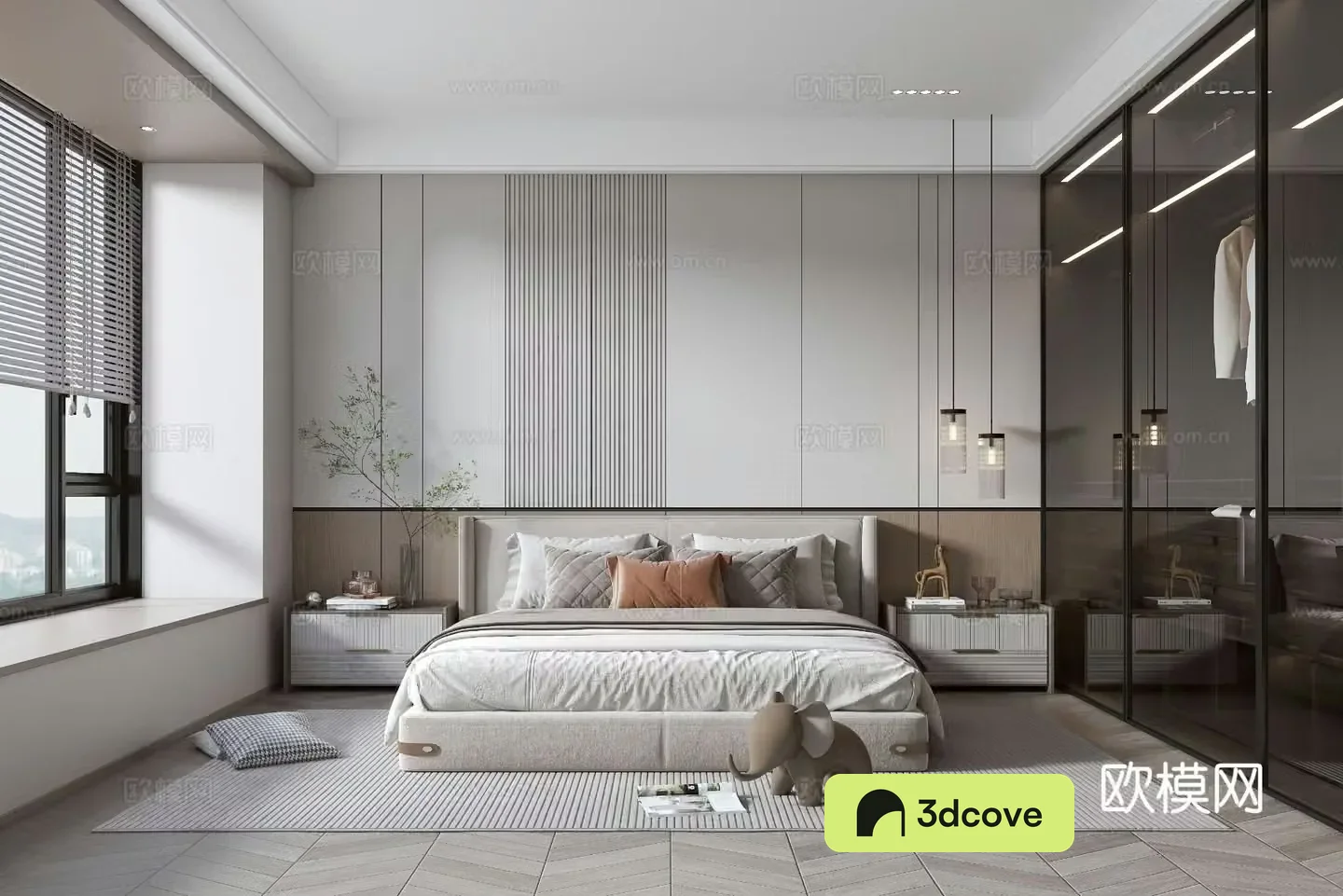 Modern bedroom Modern double bed