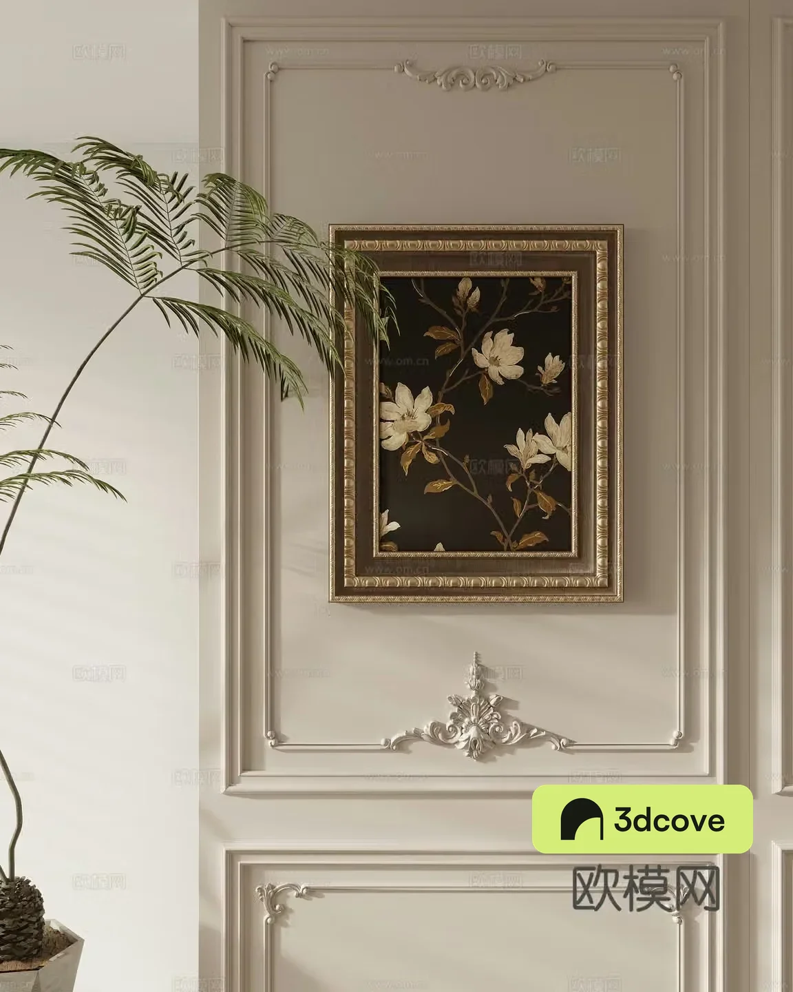 European style retro hanging paintings Flower hanging paintings