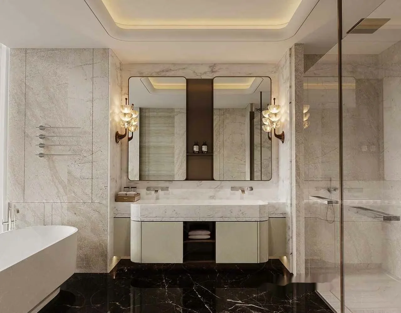 A Modern Bathroom 3D Model – 8435 – CORONA Render