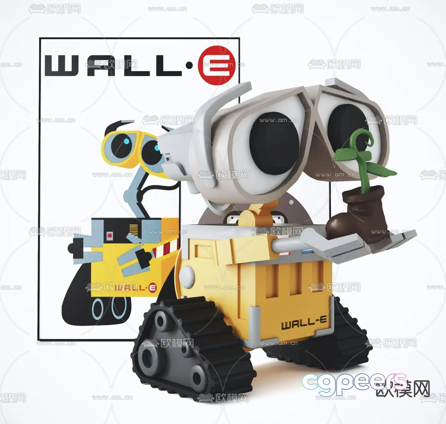 Modern robot toy 3d model