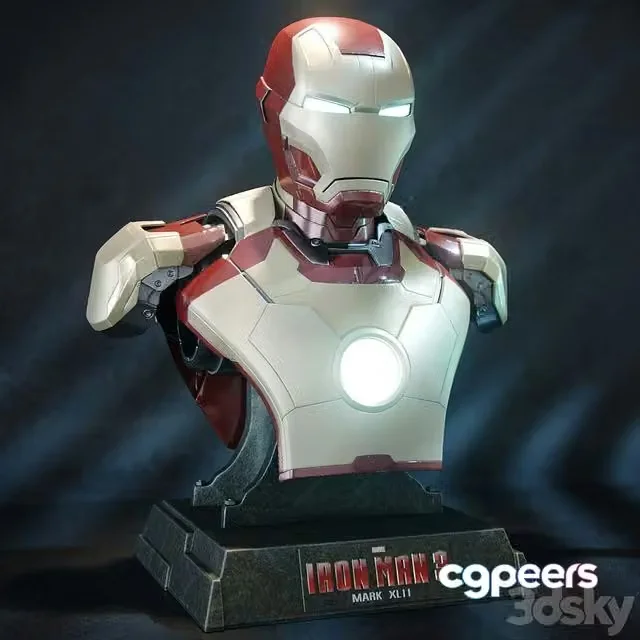 3ds Max Free – Iron Man mark 42 bust