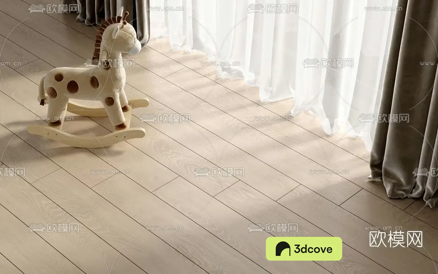 Modern giraffe children’s rocking chair