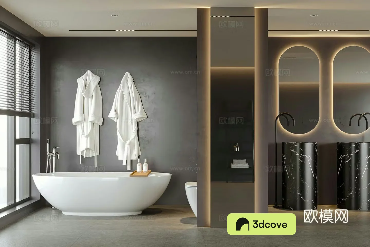 Modern hotel bathroom