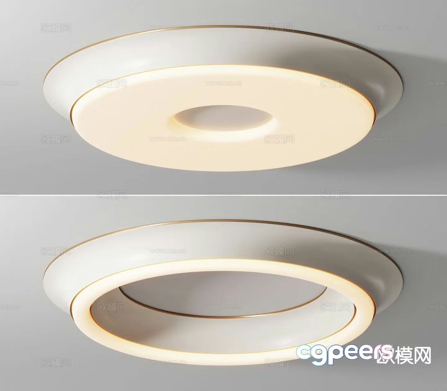 Round ceiling lamp 3d model
