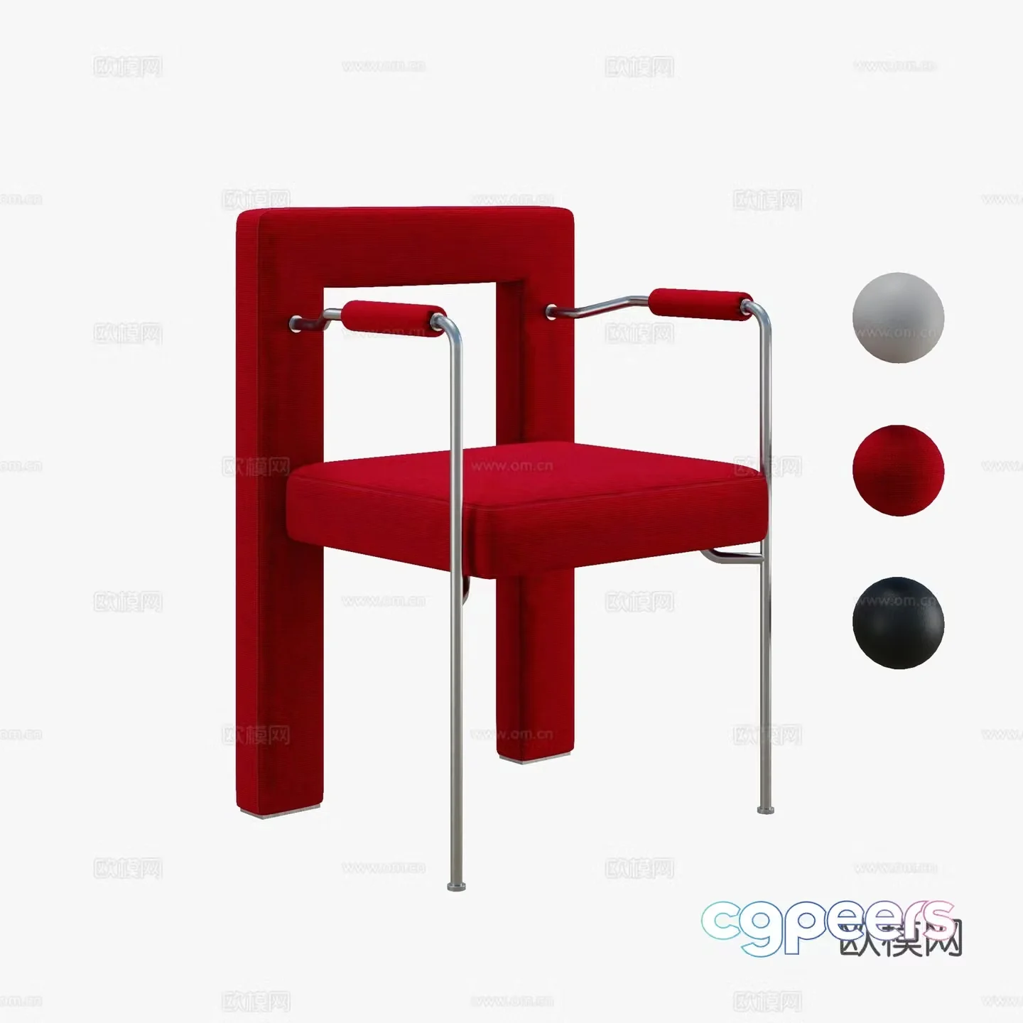 Deyi Rose Dining Chair Dining Chair 3D Model