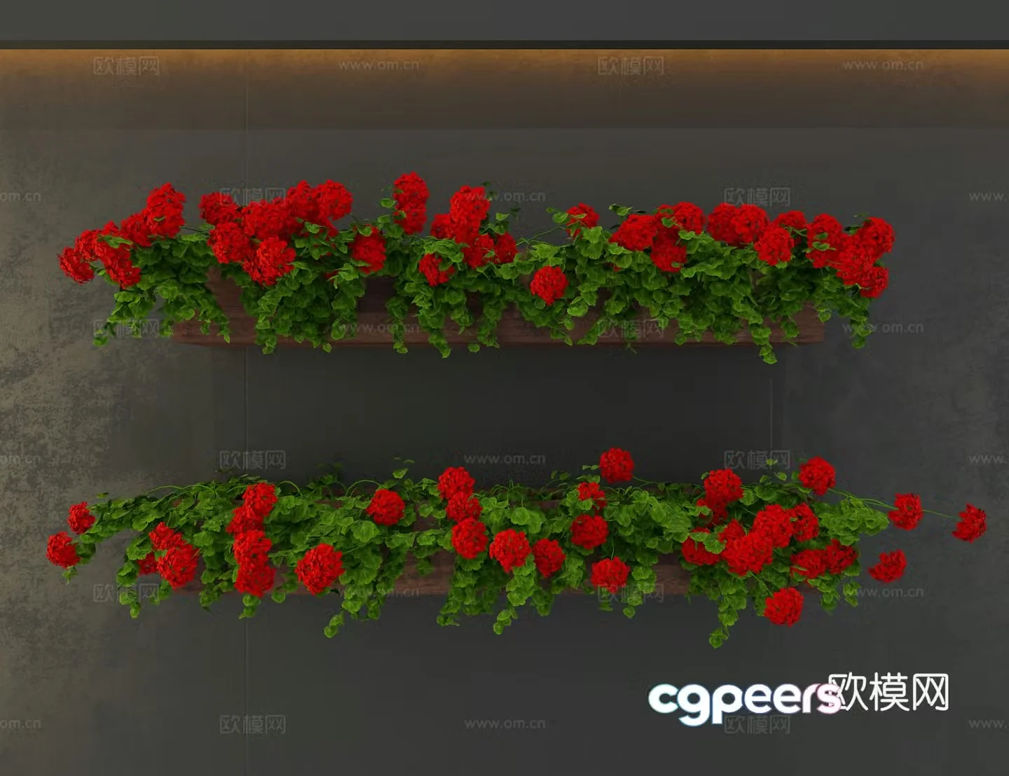 Flower tank 3D model