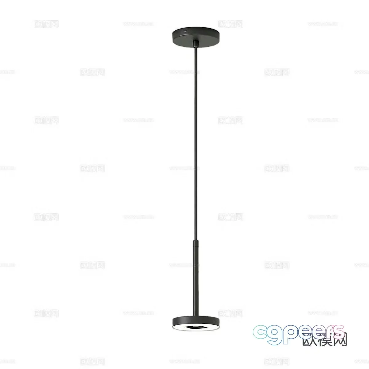 Simple small chandelier bedside small chandelier 3d model