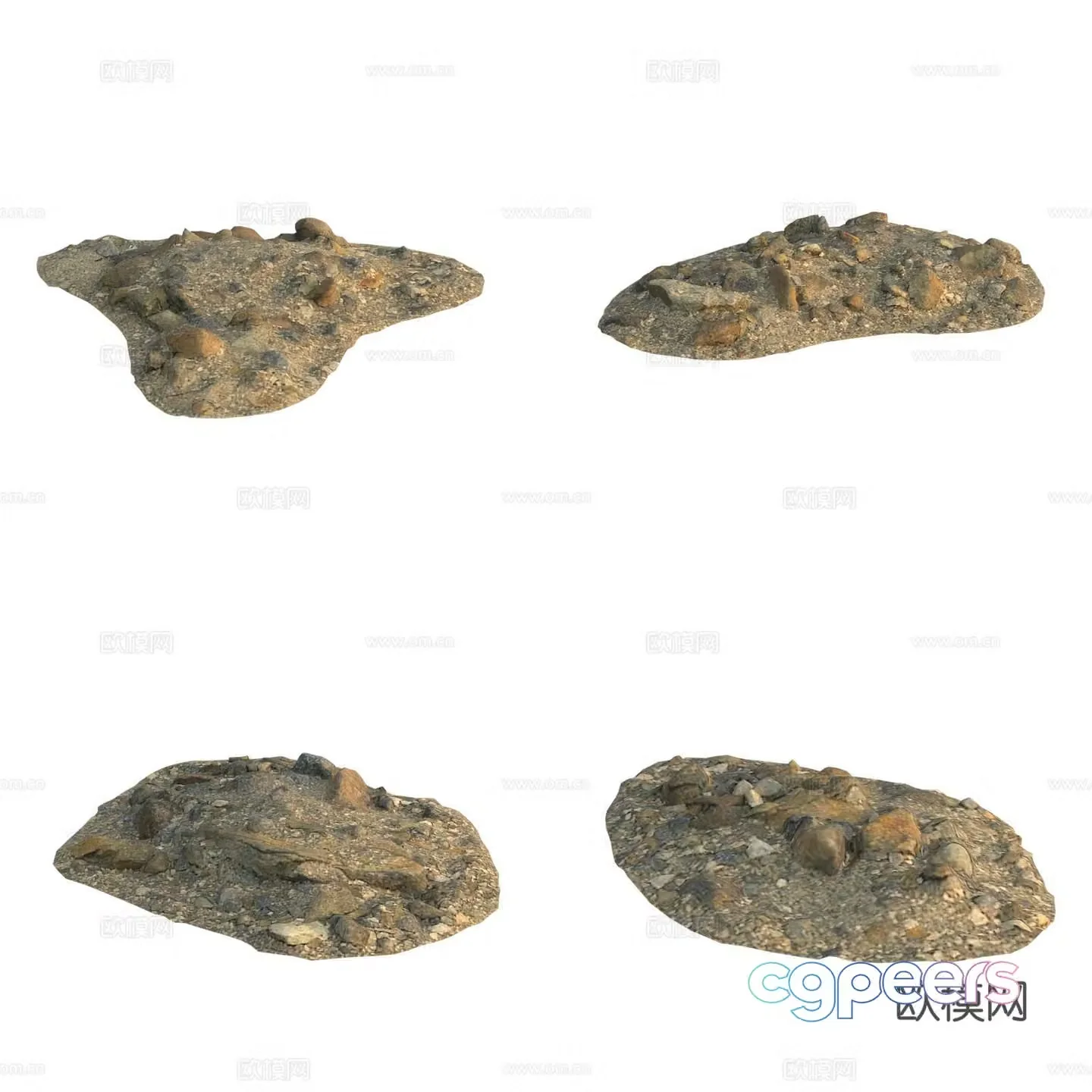 3D model of quarry stone pile