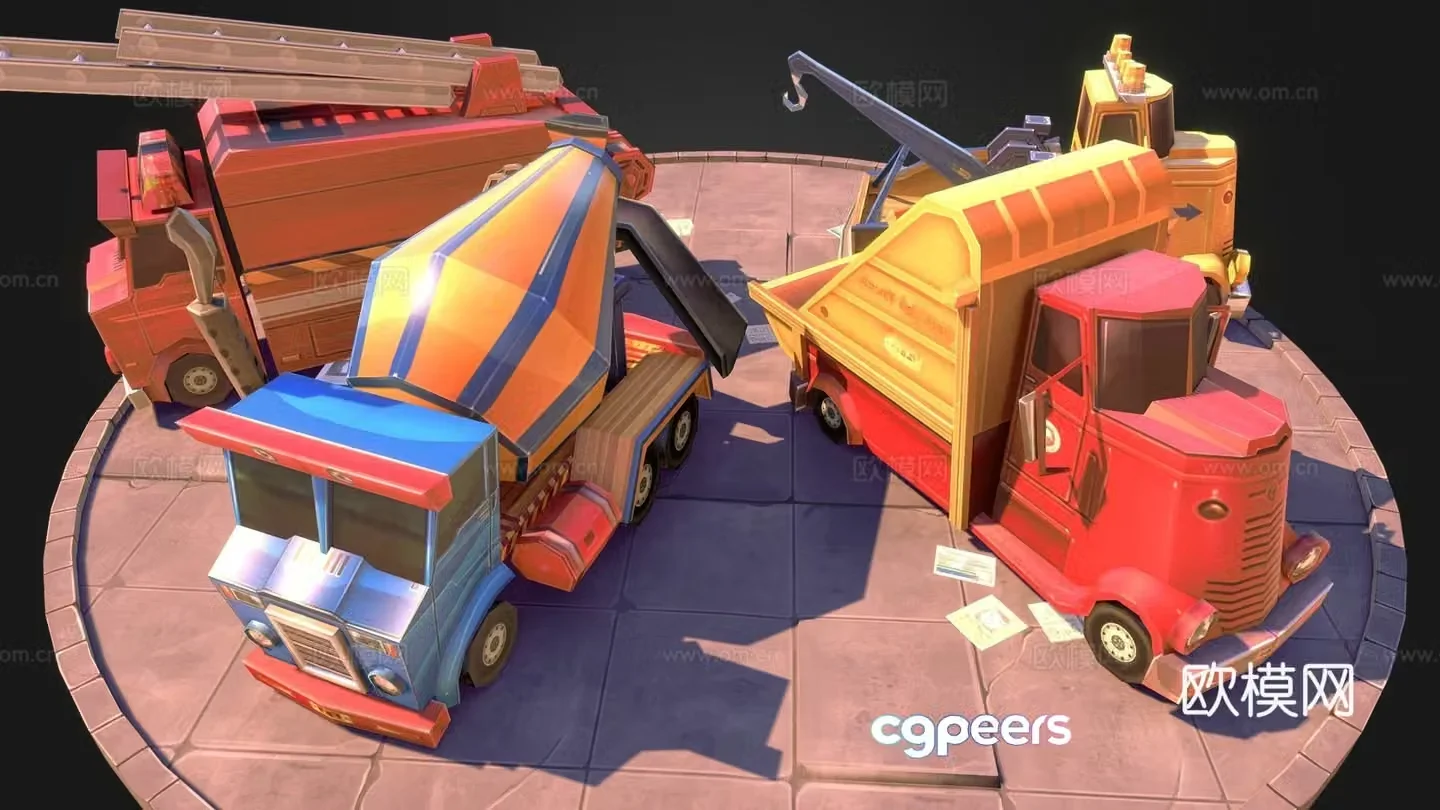 city â€‹â€‹truck toy 3d model