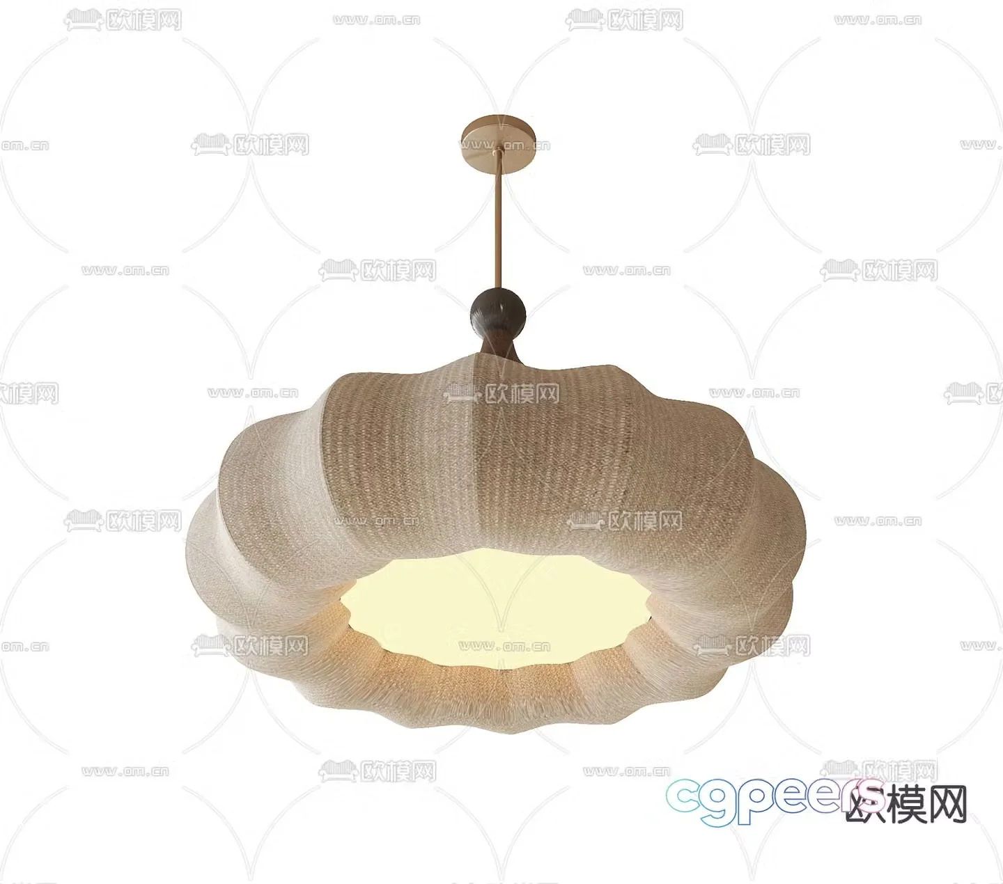 Medieval style chandelier 3d model
