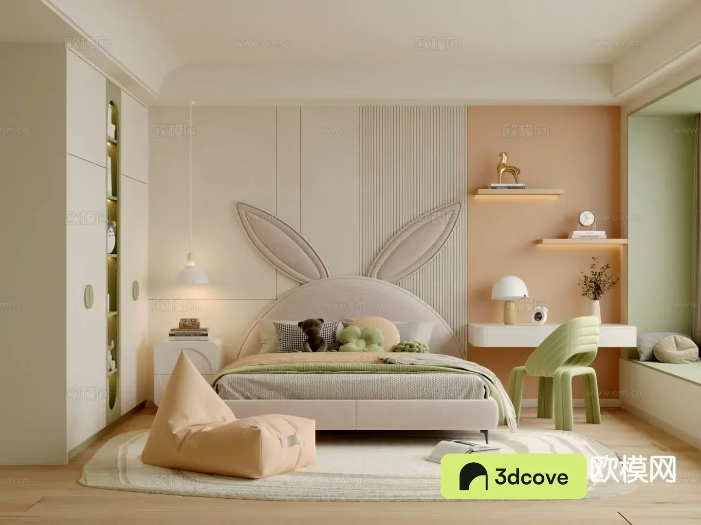Modern children’s room girl’s room