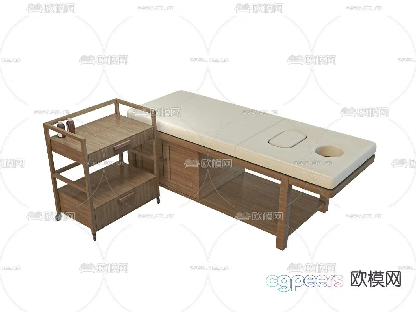 Massage table 3d model