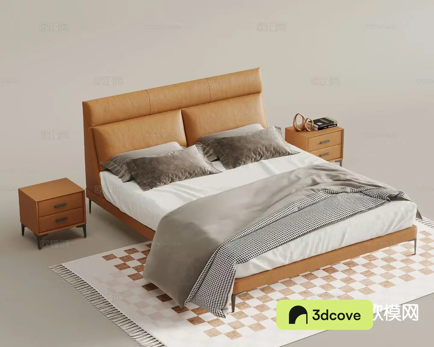 Modern double bed
