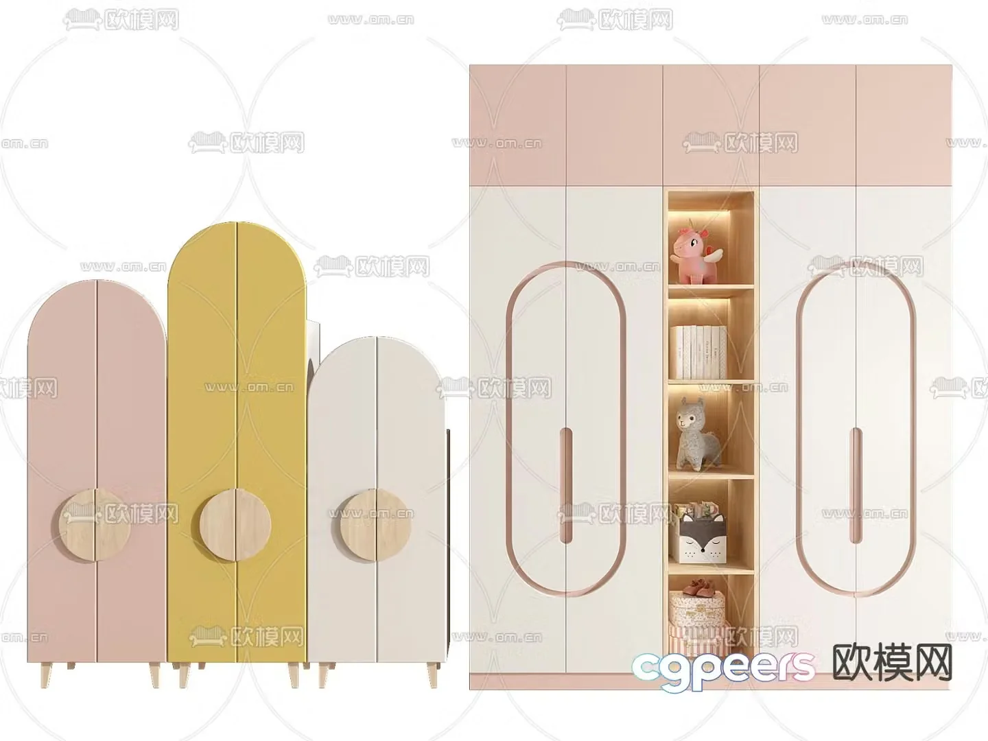 Children’s wardrobe 3d model