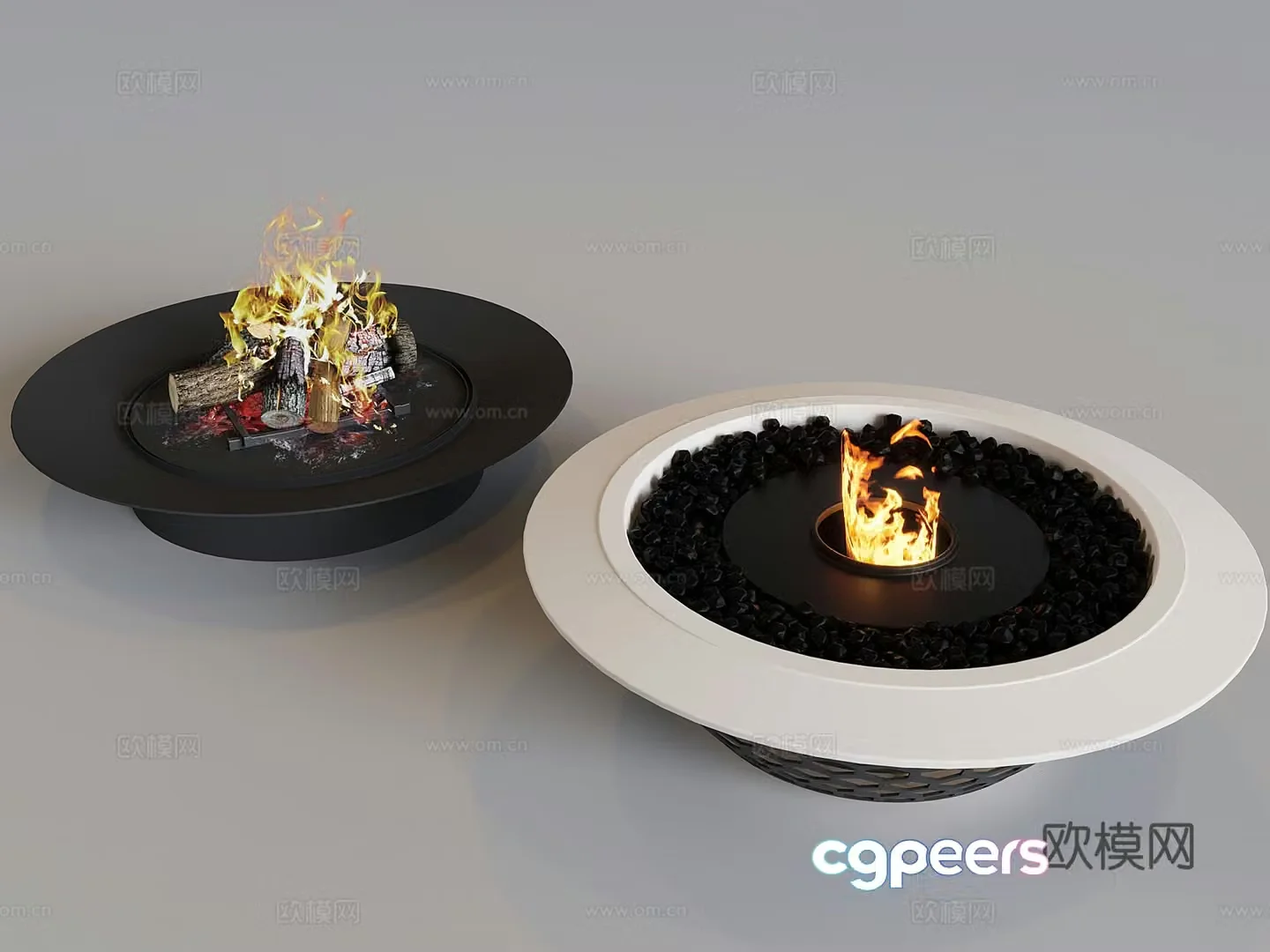 BBQ stove cooking tea in the stove smokeless barbecue stove bonfire 3d model