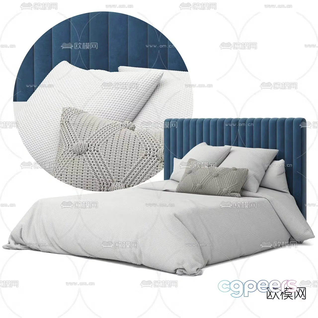 Modern children’s room bed 3d model
