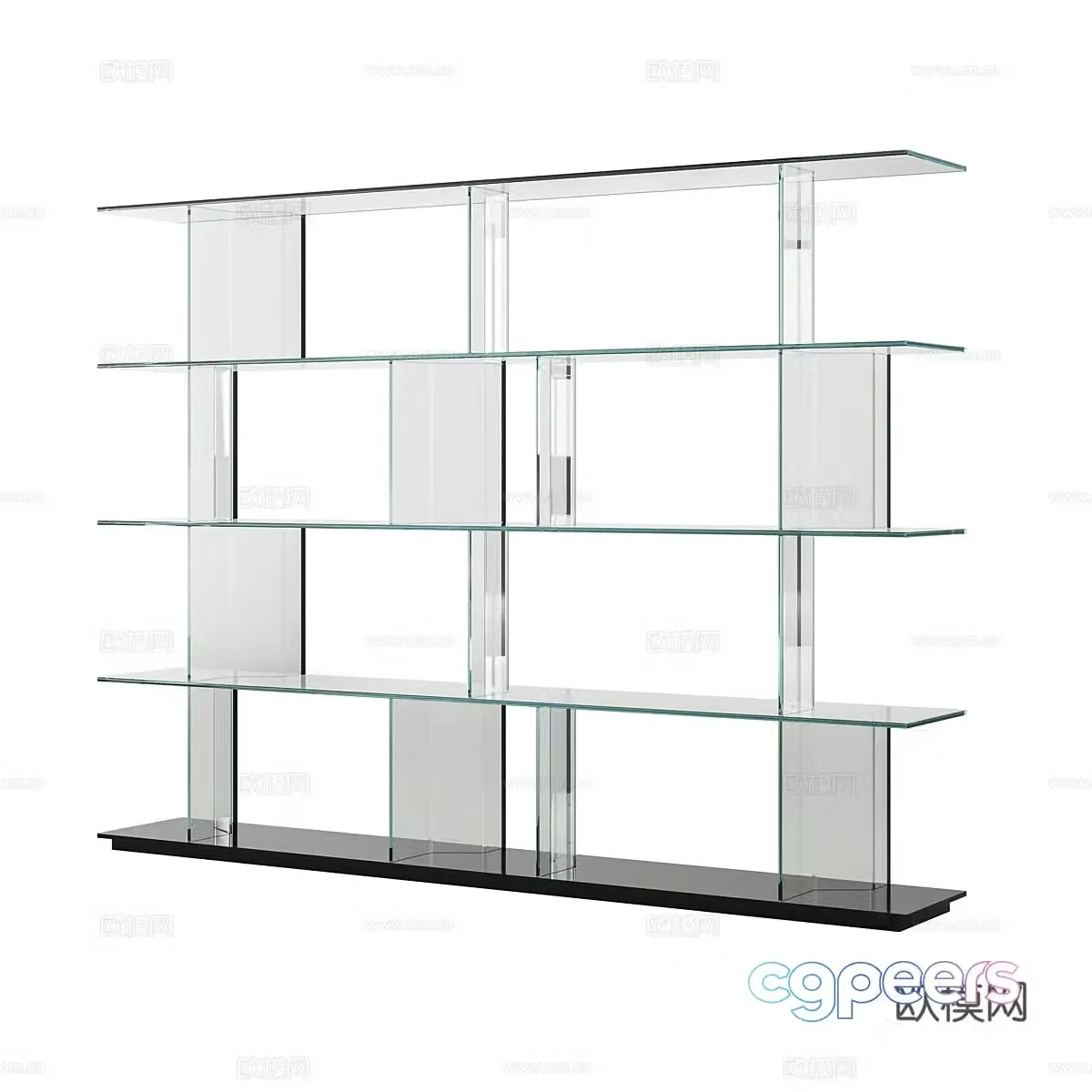 Modern simple glass cabinet decorative cabinet display cabinet 3d model