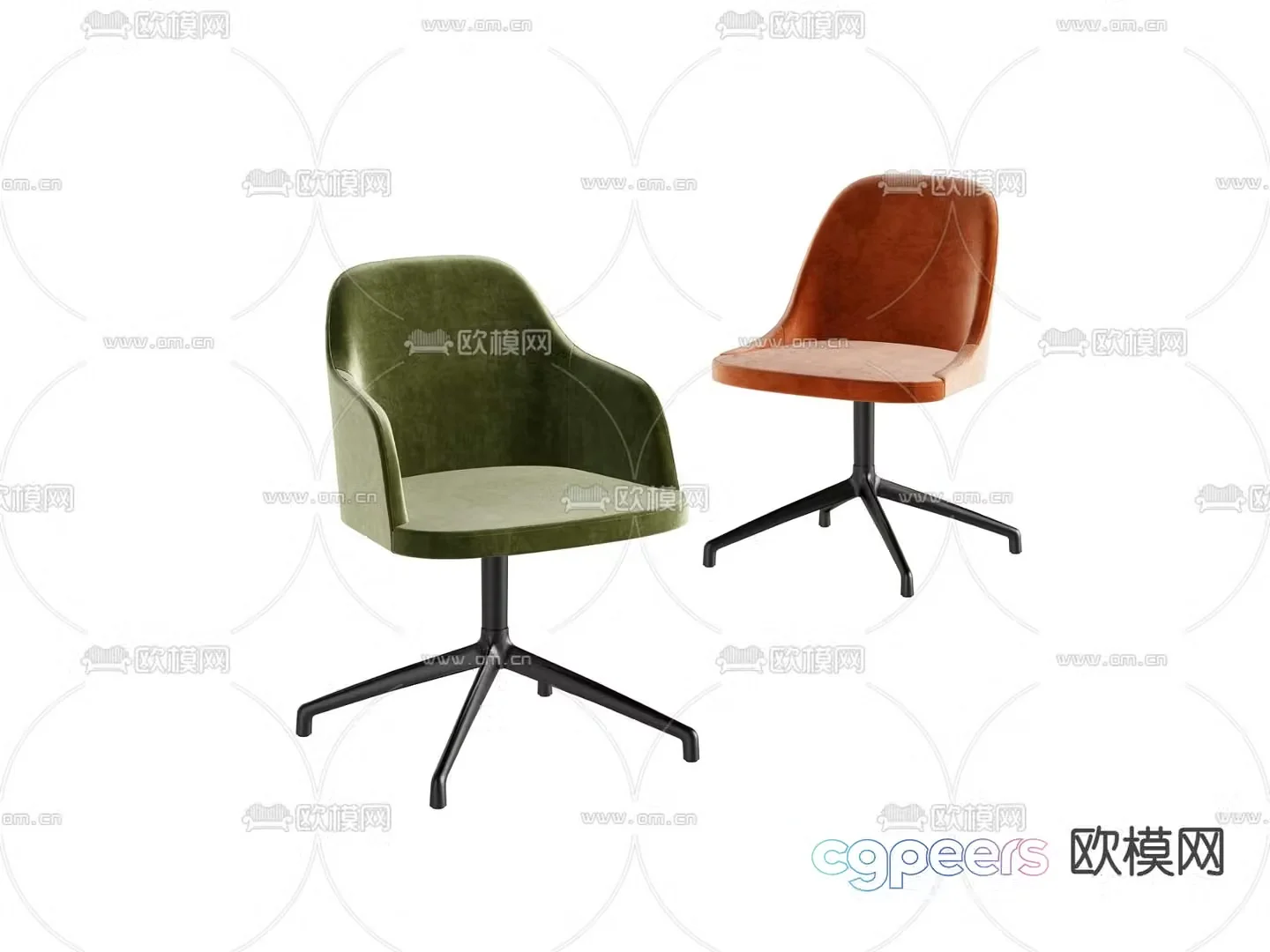 Office chair Staff chair 3d model