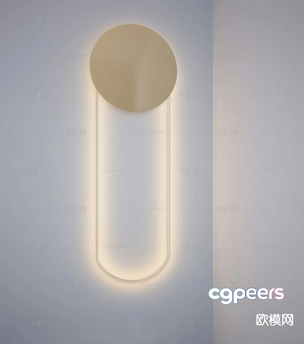 Light luxury wall lamp 3D model