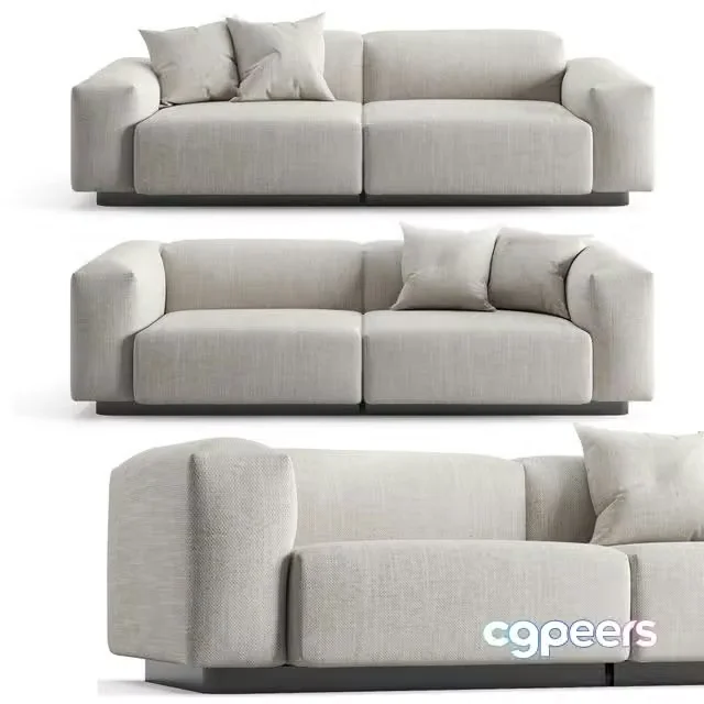 3ds Max Free – Vitra Soft Modular 2 Seat Sofa