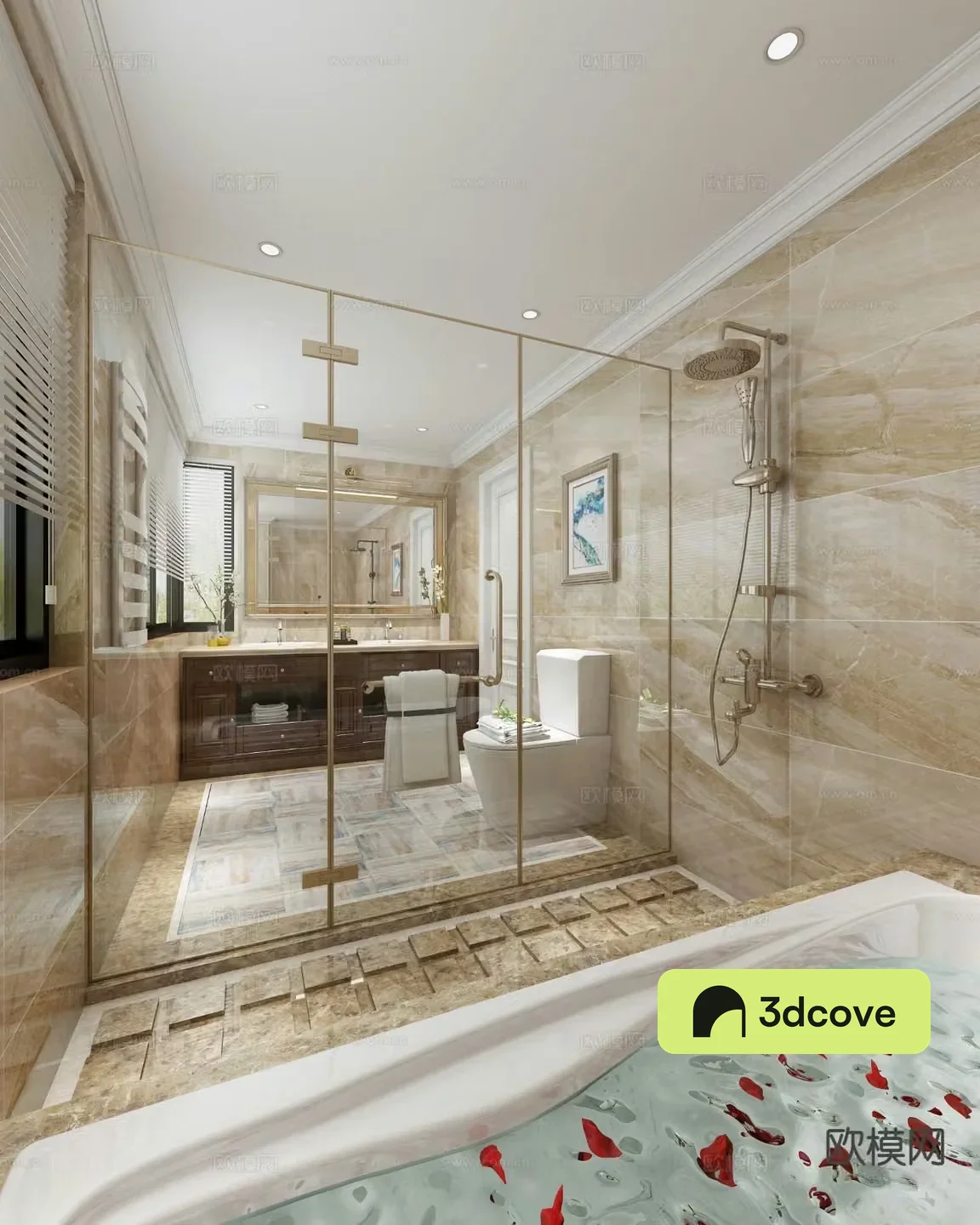 Light luxury bathroom