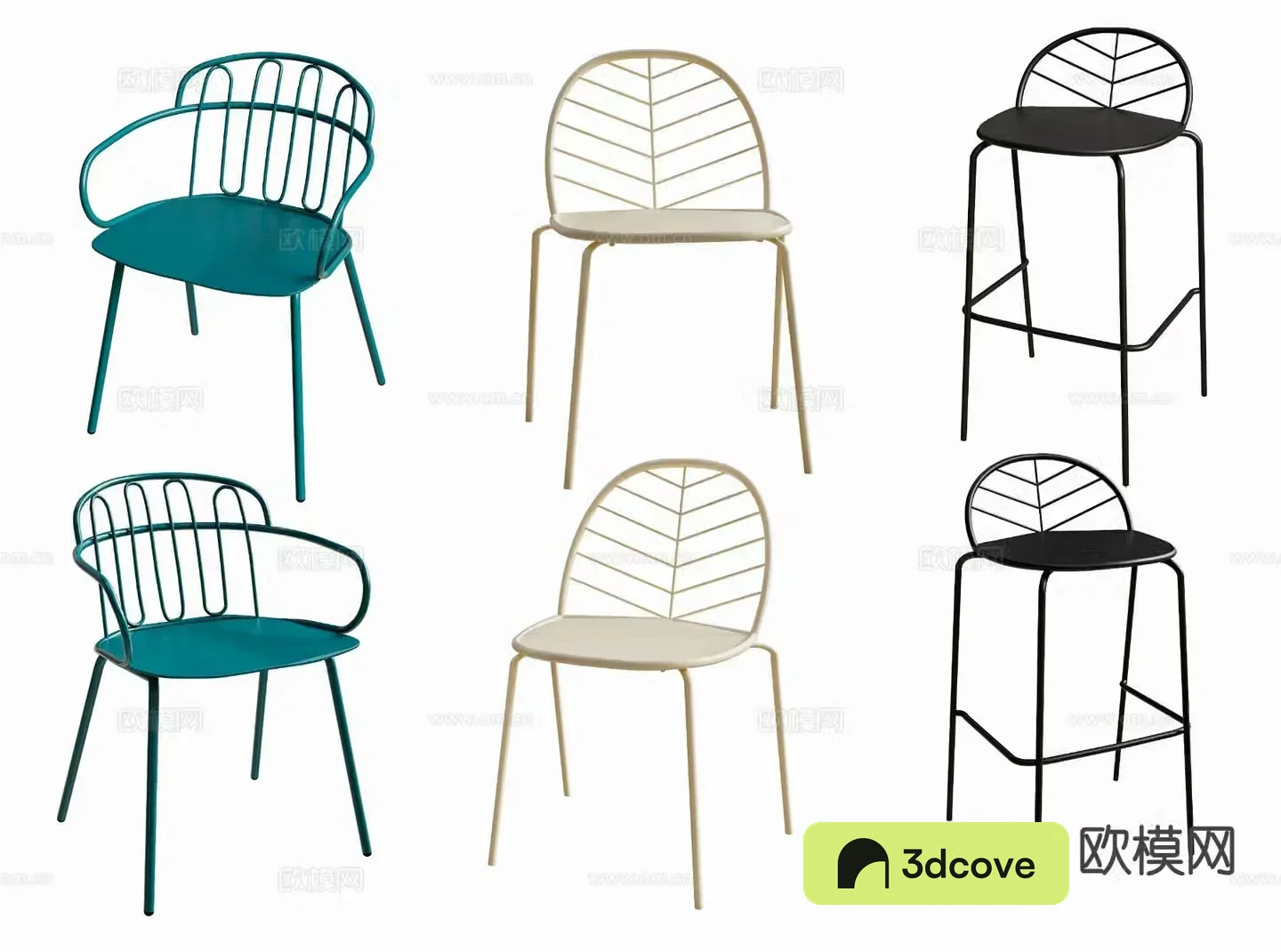 Outdoor leisure chair balcony leisure chair Internet celebrity coffee chair iron chair