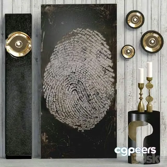 3ds Max Free – Holly Hunt decorative set