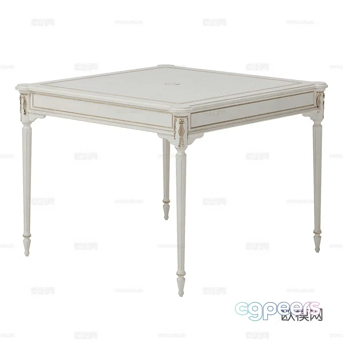 Square table 3d model
