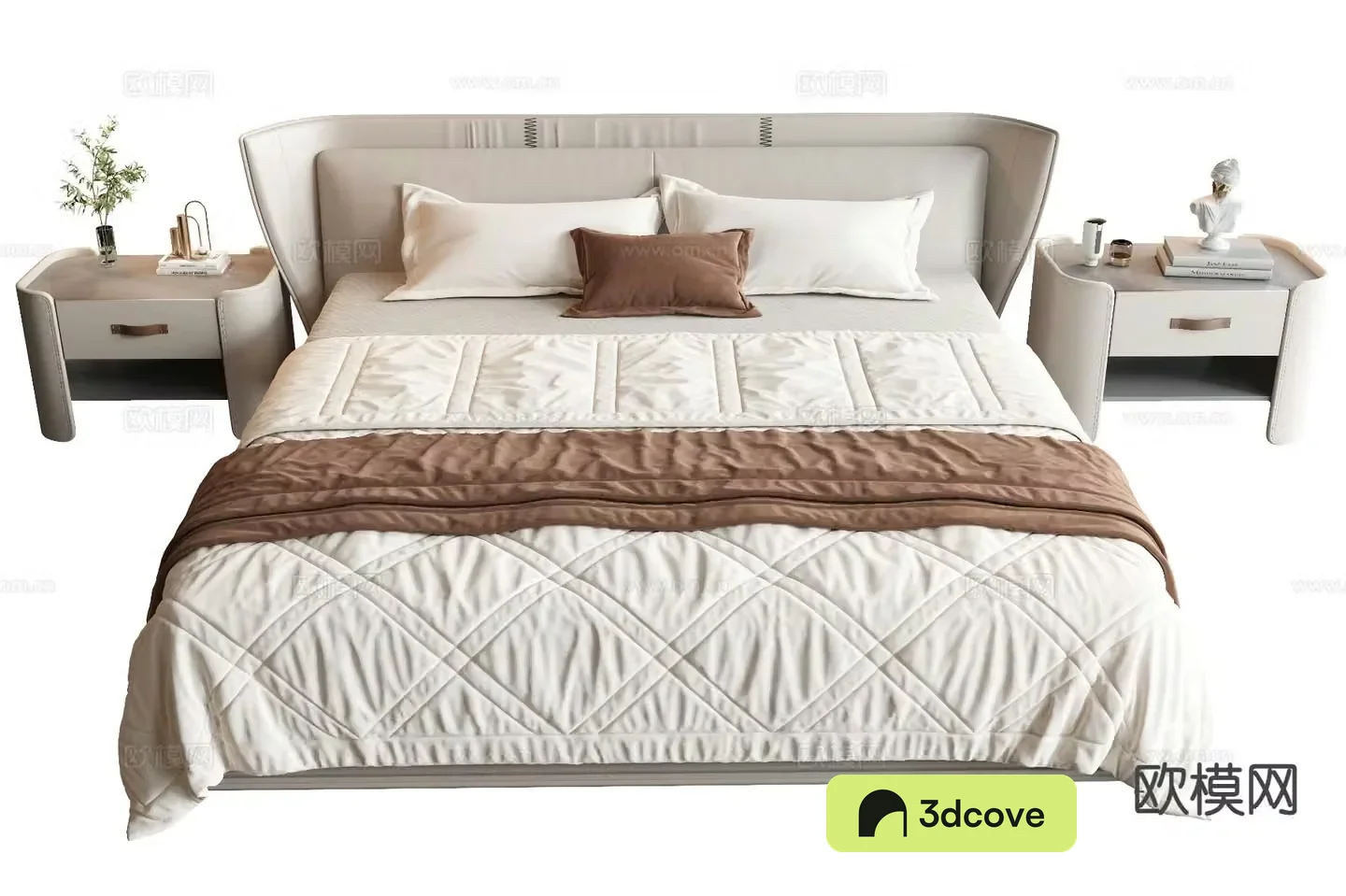 Modern double bed