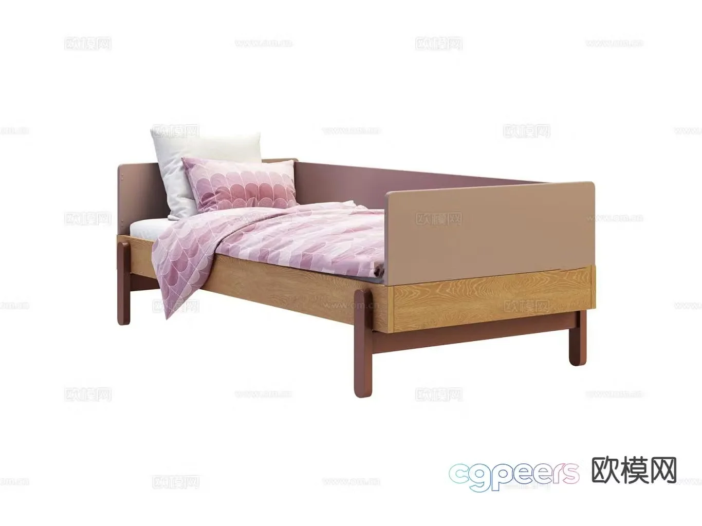 Simple arhat bed 3d model