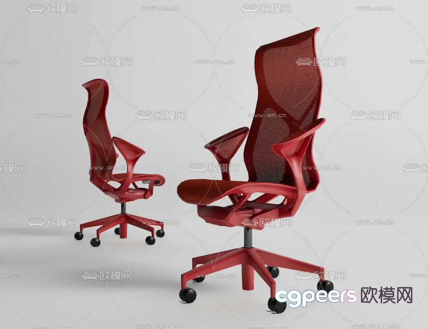 Office chair staff chair 3d model