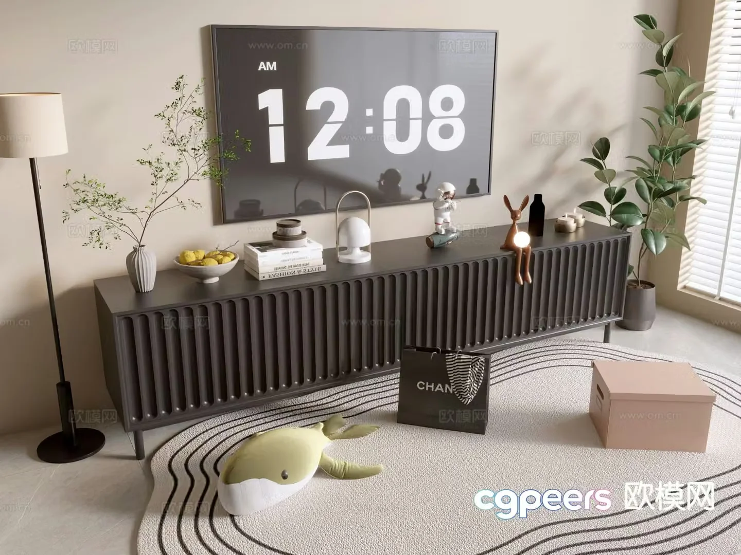 Modern TV cabinet 3d model