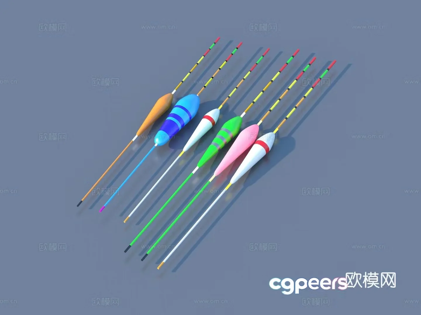 Fishing gear daily necessities craft ornaments artwork 3d model