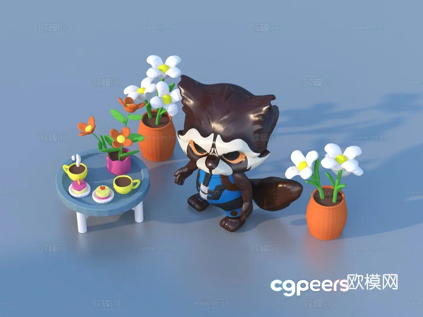 Children’s toys cartoon figures 3d model