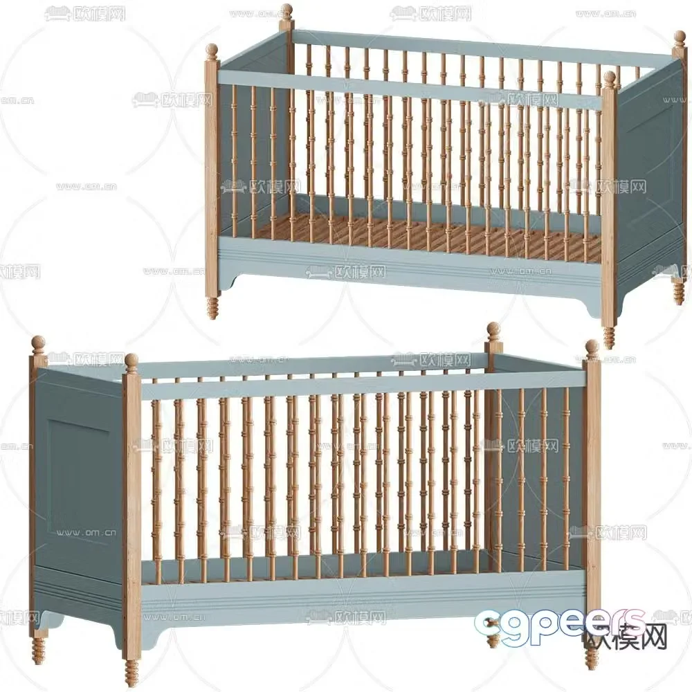 Sofia crib 3d model