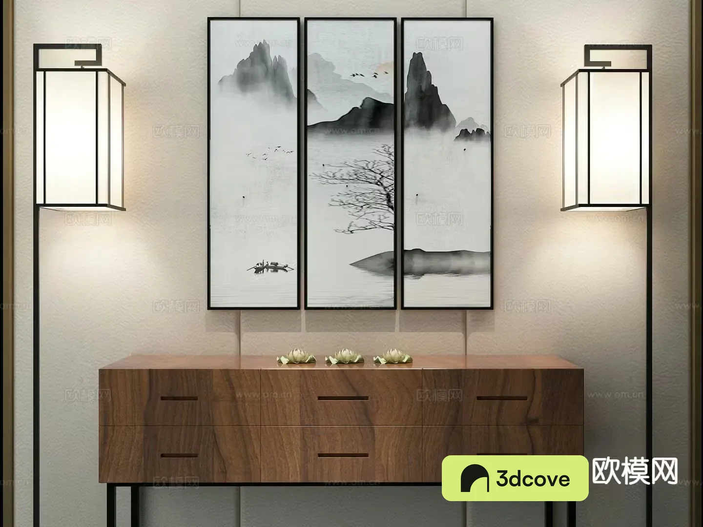 New Chinese style ink painting decorative painting
