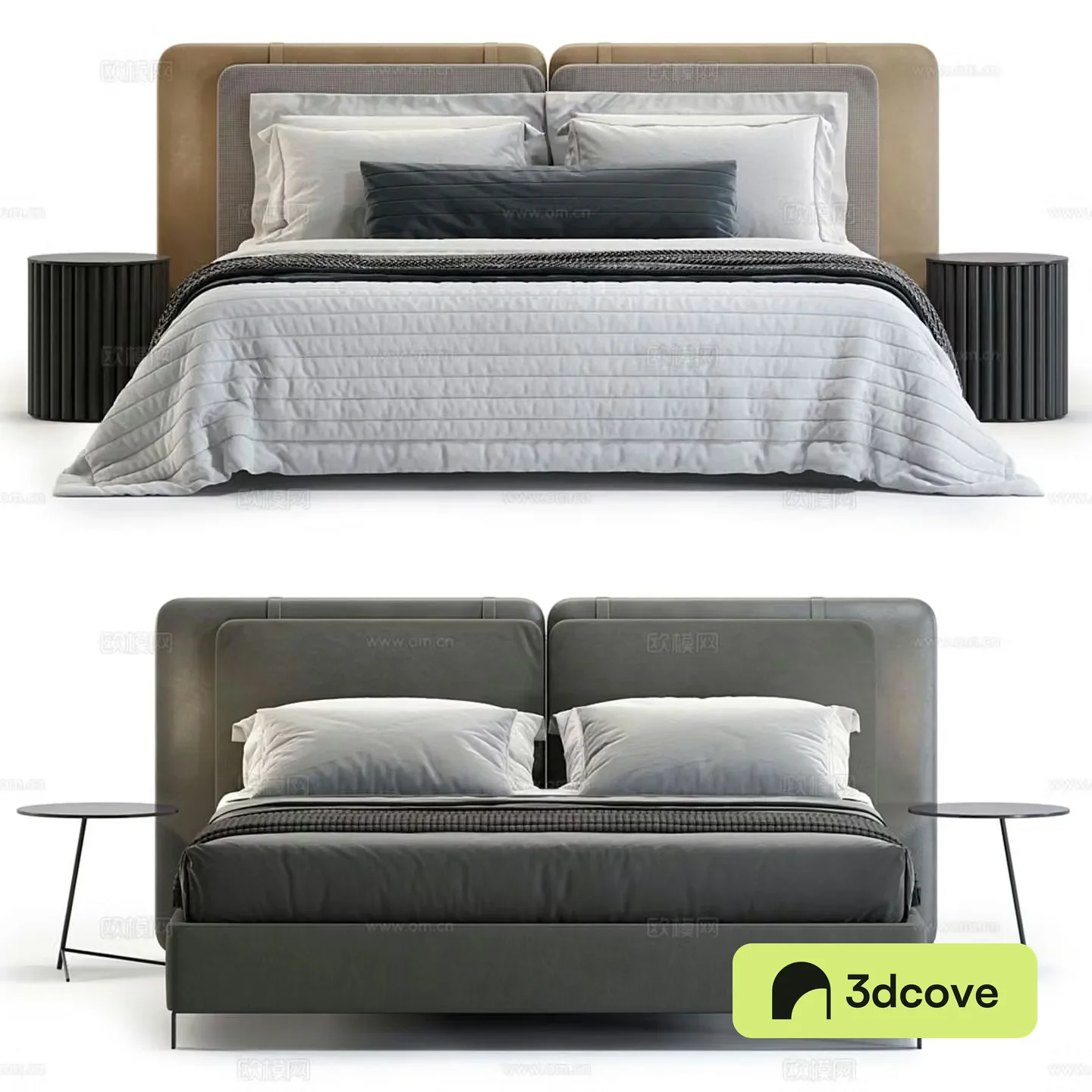 Modern double bed