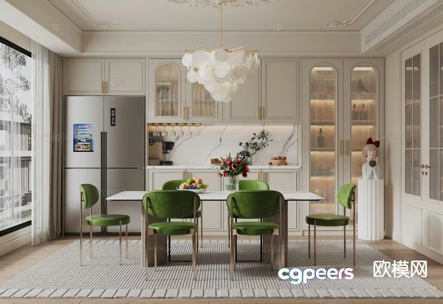 French restaurant 3d model