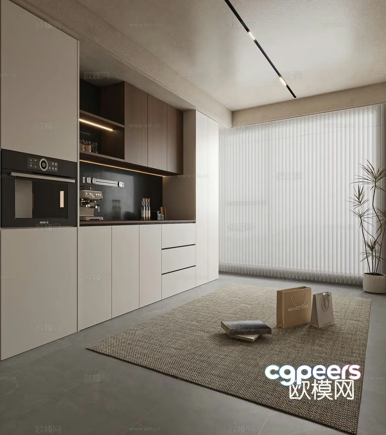 Modern sideboard 3d model