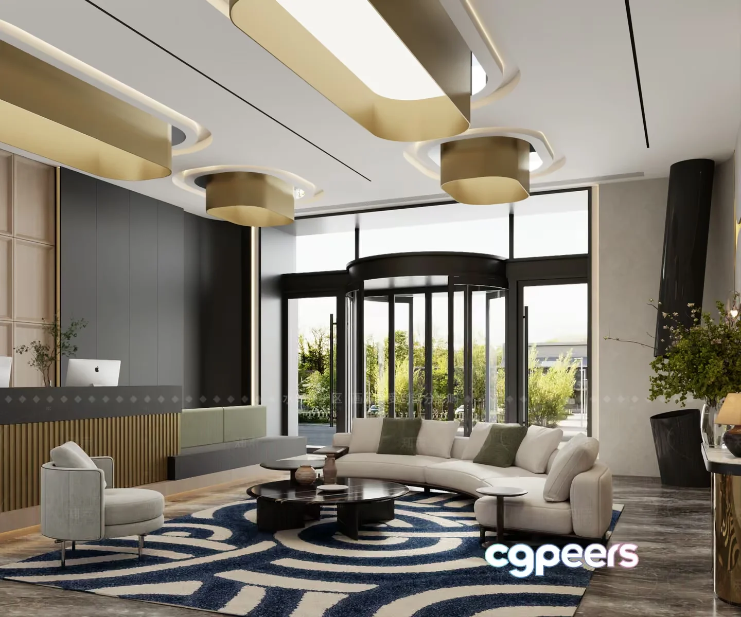 Modern Living Room 3D Model – 4215 – VRAY Render