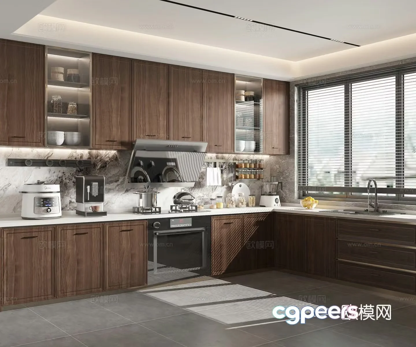 New Chinese kitchen 3D model
