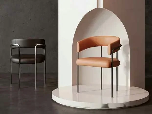 Brown Leather Chair 3D Model – 16555 – VRAY Render