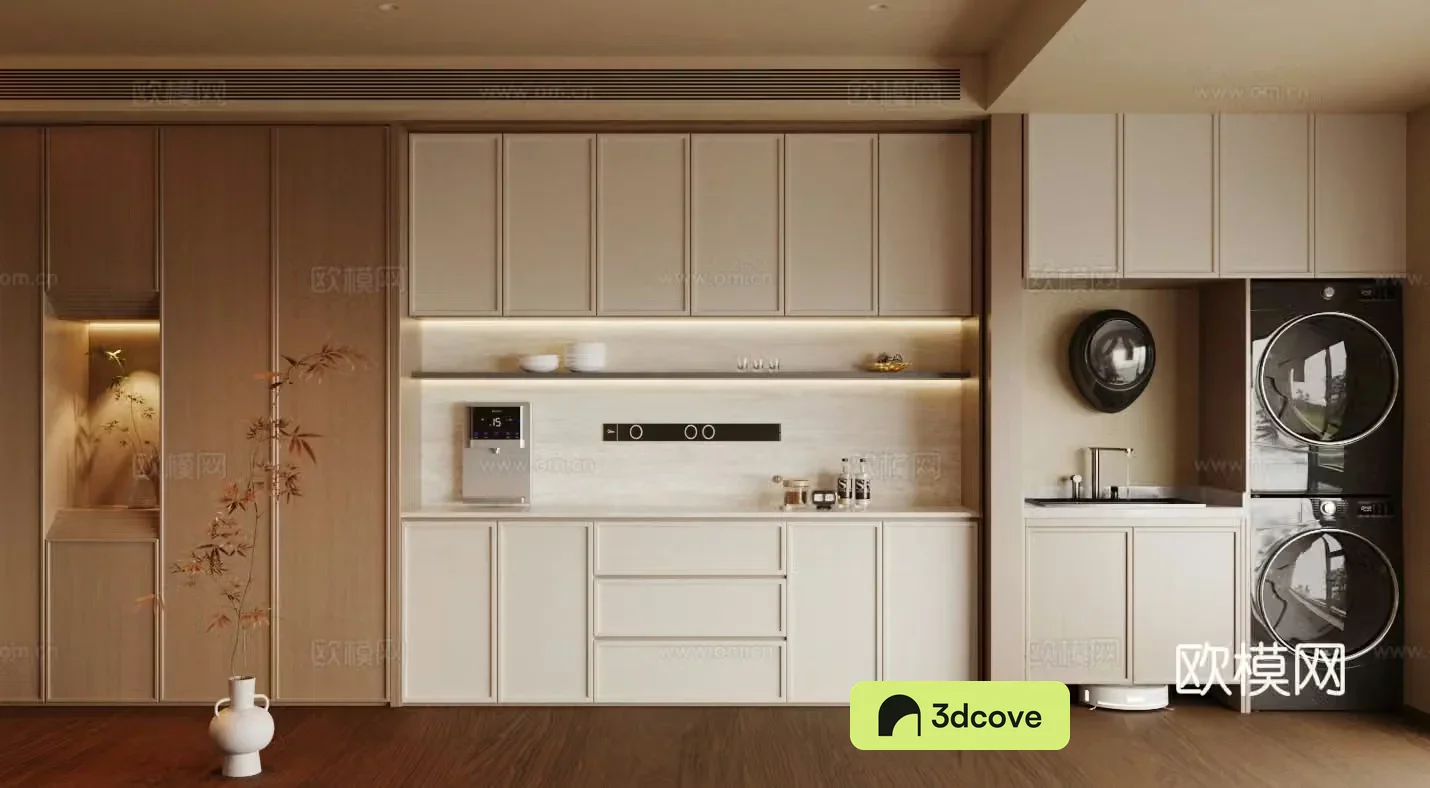 New Chinese-style Zen sideboard meal preparation cabinet whole row of sideboard finished sideboard tea cabinet meal sideboard