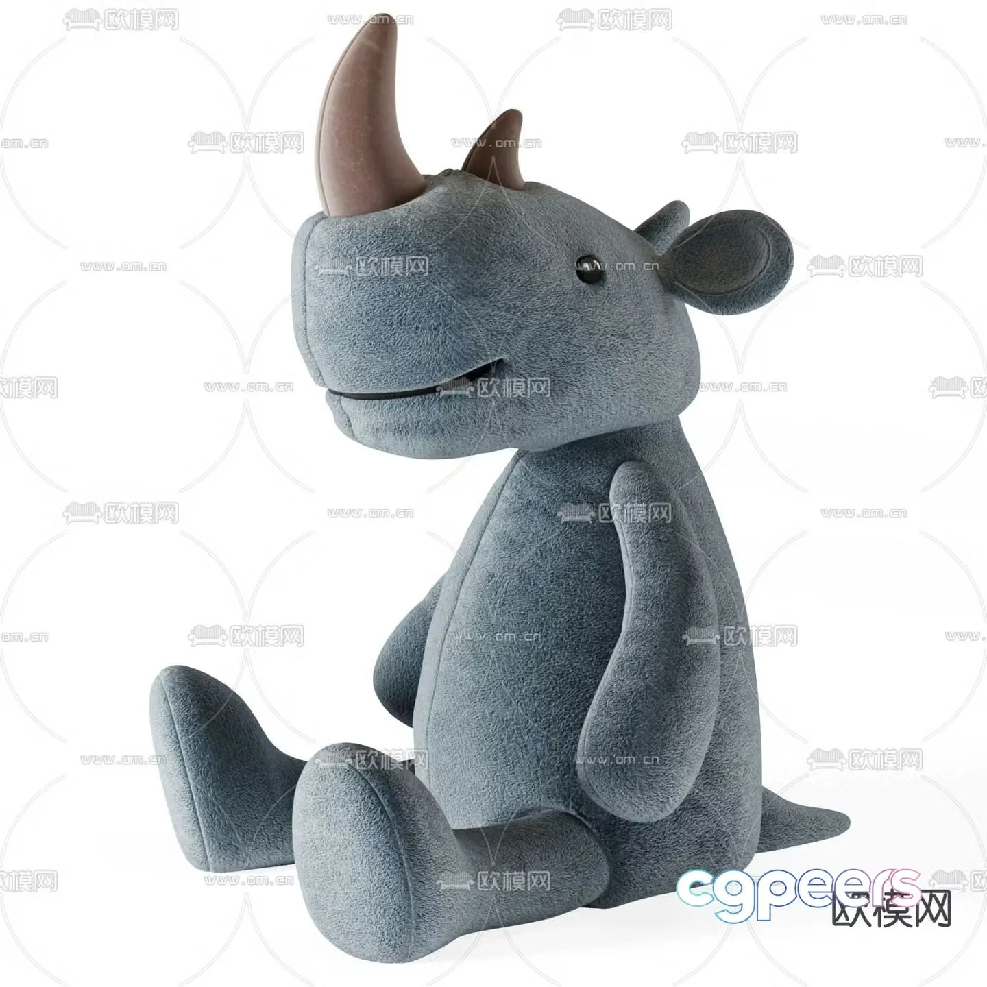 rhino doll toy 3d model