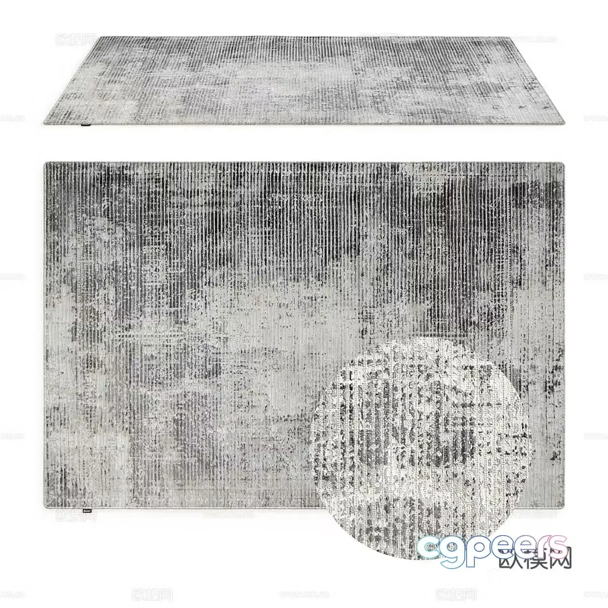 Modern minimalist carpet Carpet Simple carpet Living room carpet Chinese style carpet 3d model