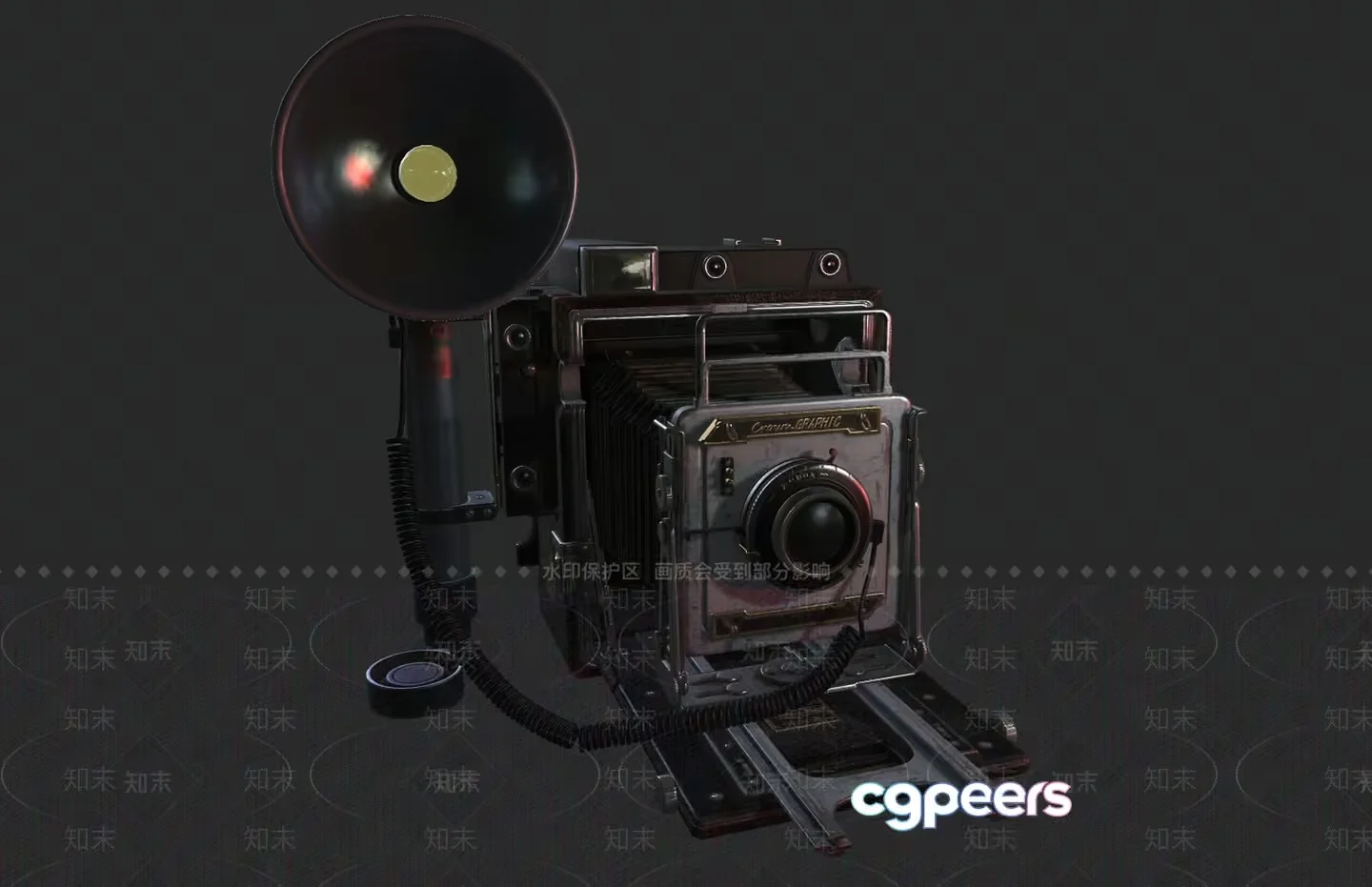 Old-Fashioned Camera 3D Model – 5169 – VRAY Render